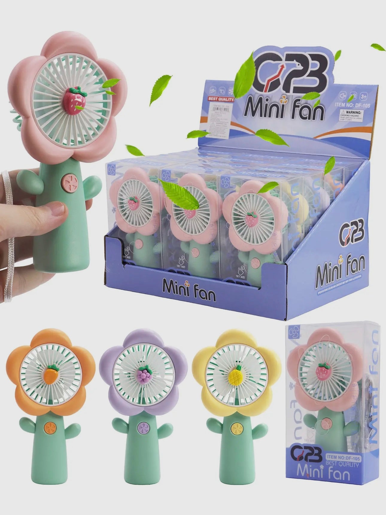 Flower handheld fan